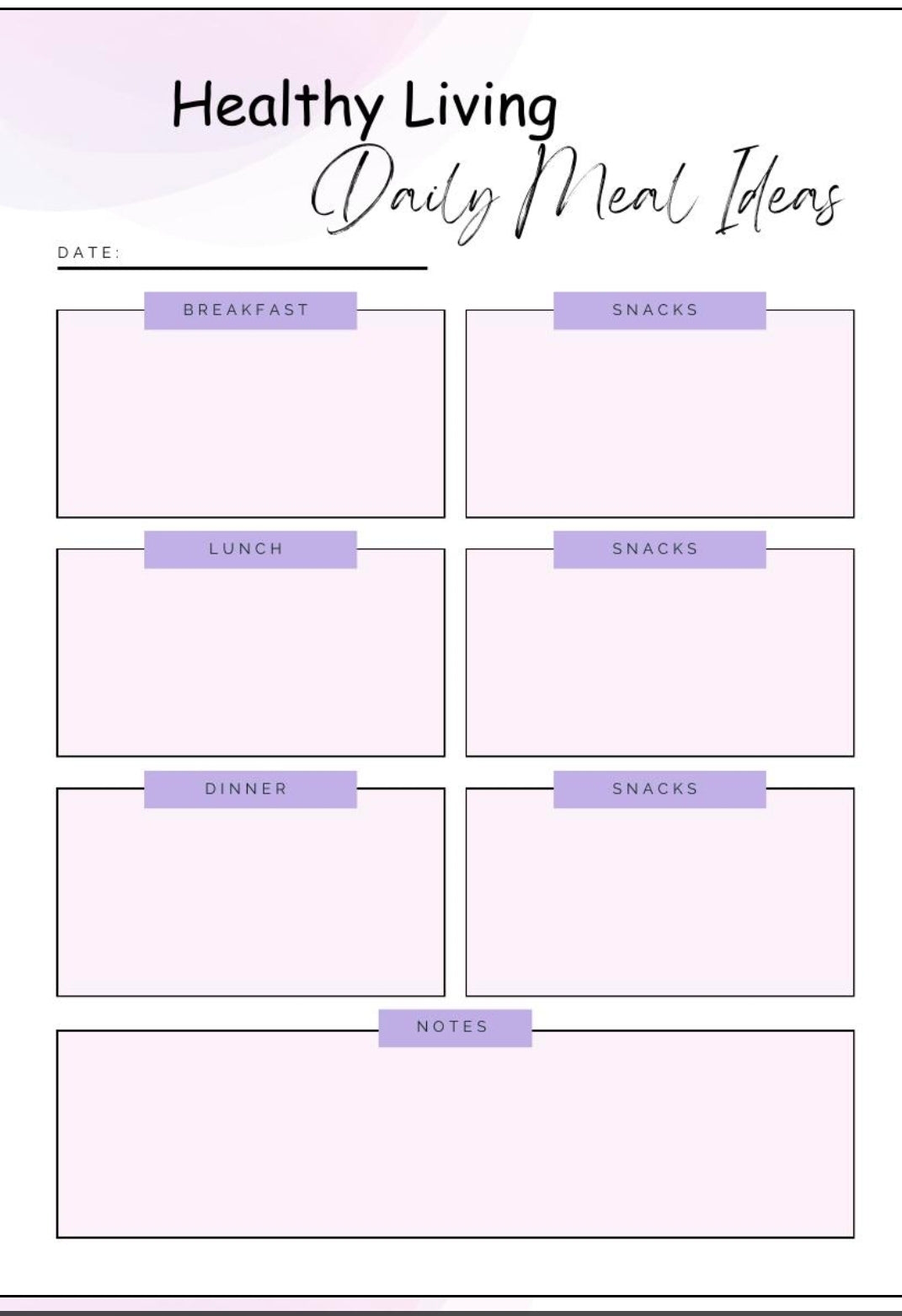 Healthy Living Journal